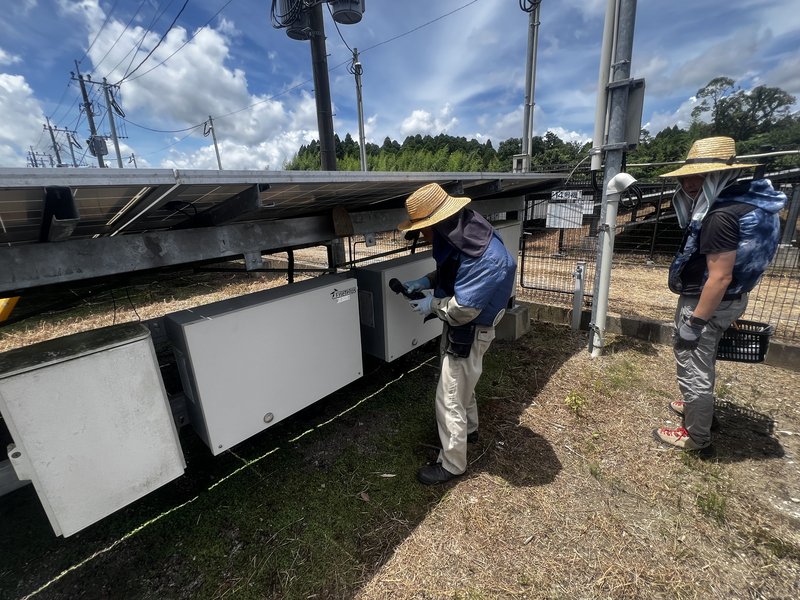 PCS点検作業の様子